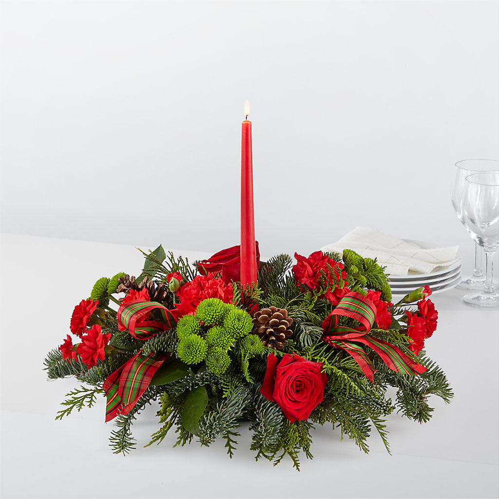 By the Candlelight Centerpiece – The Florist Ltd, Denton TX