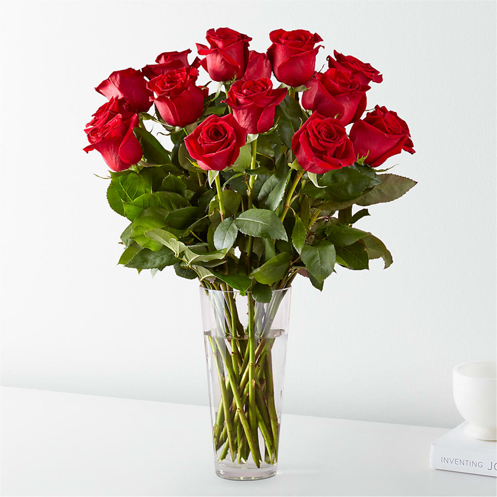 Long Stem Red Rose Bouquet – The Florist Ltd, Denton TX