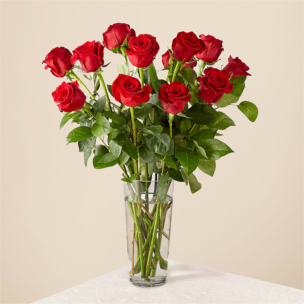 Long Stem Red Rose Bouquet – The Florist Ltd, Denton TX