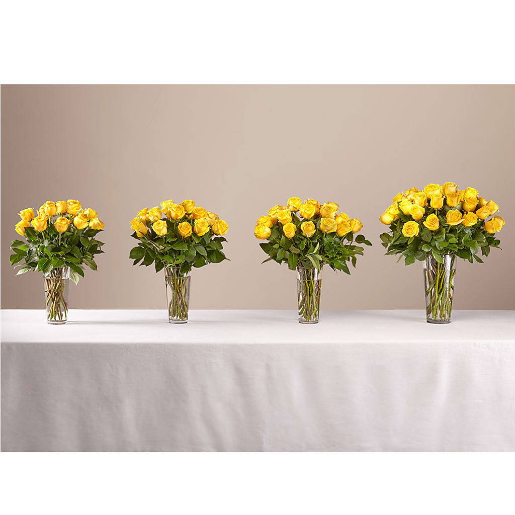 Long Stem Yellow Rose Bouquet – The Florist Ltd, Denton TX
