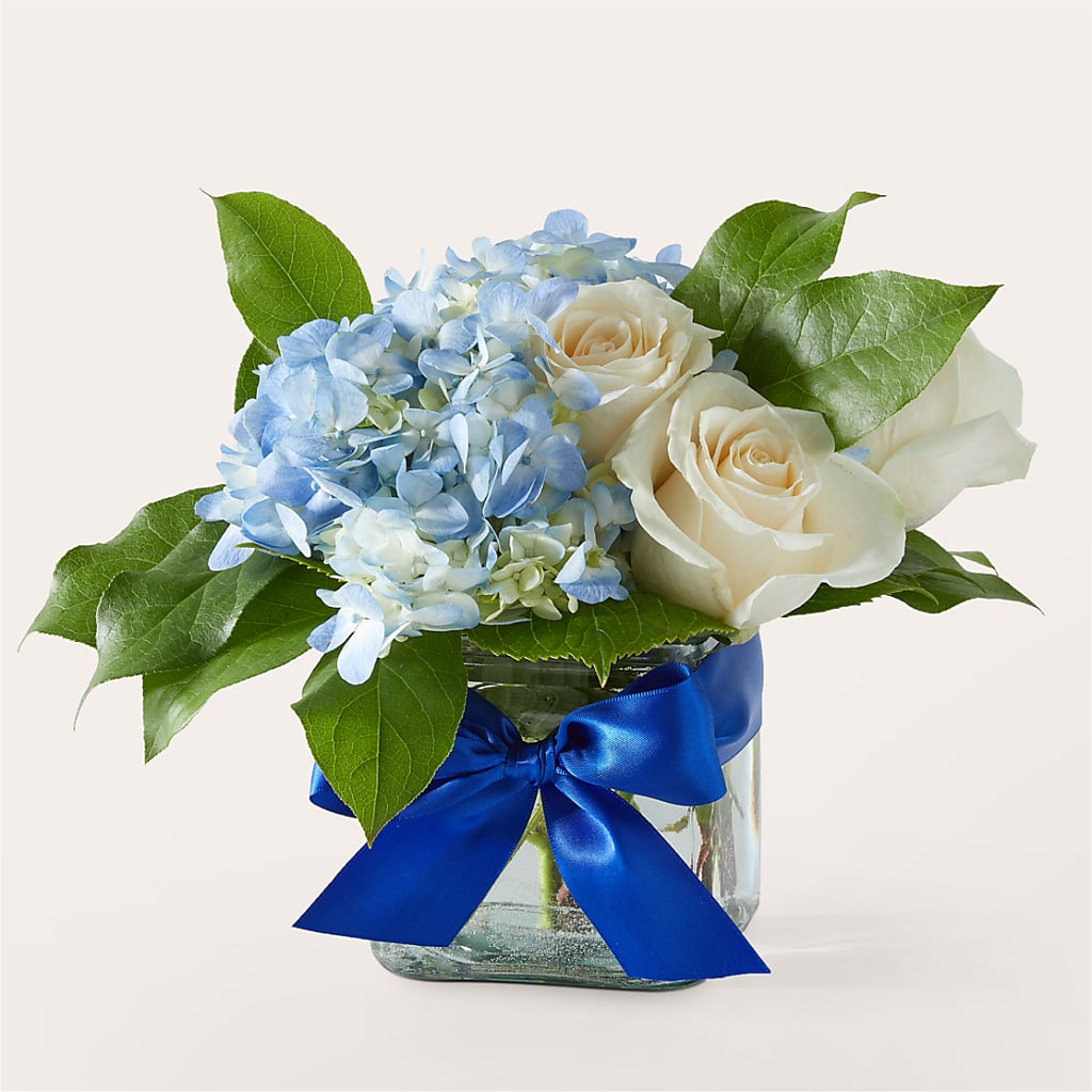 Sky Blue Delight Bouquet – The Florist Ltd, Denton TX