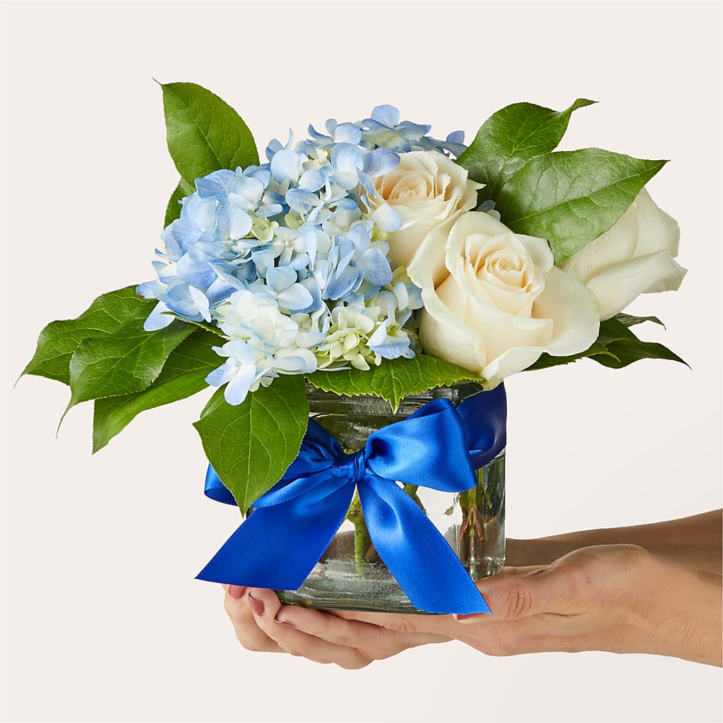 Sky Blue Delight Bouquet – The Florist Ltd, Denton TX