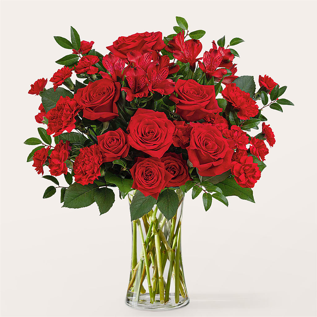 Brilliant Ruby Bouquet – The Florist Ltd, Denton TX
