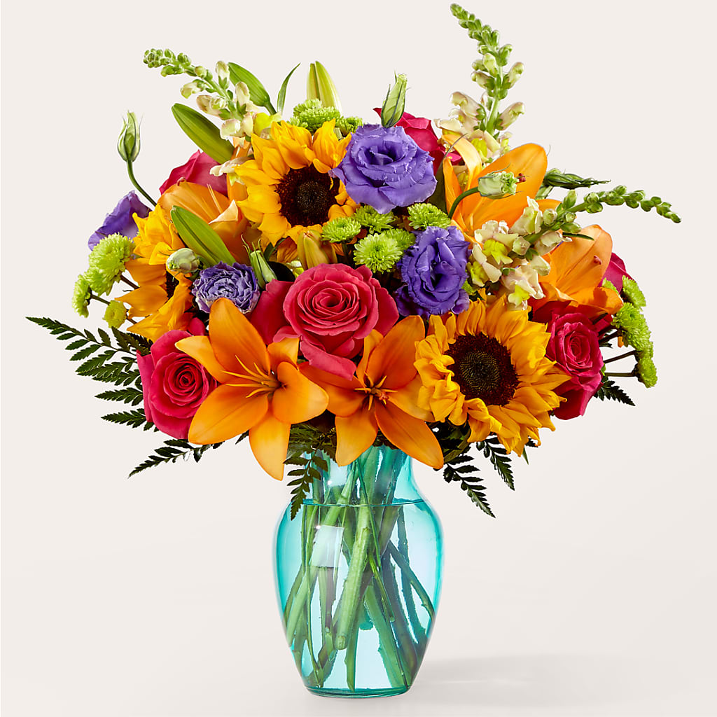 Double Rainbow Bouquet – The Florist Ltd, Denton TX