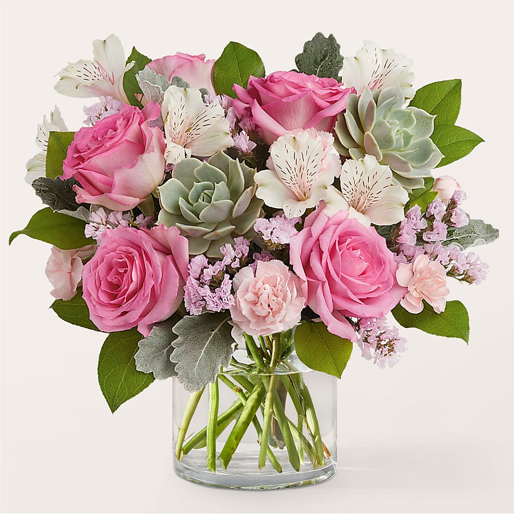 Dusty Rose Bouquet – The Florist Ltd, Denton TX
