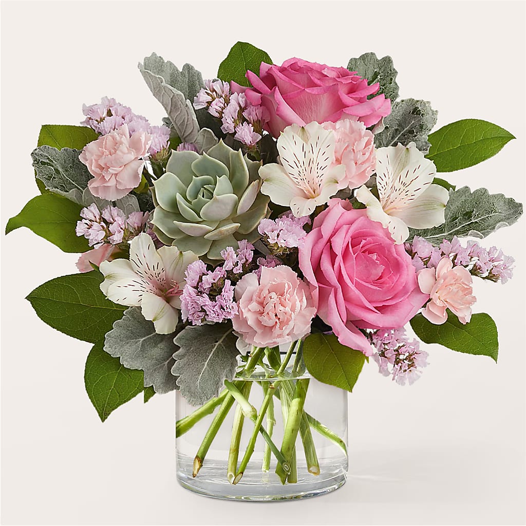 Dusty Rose Bouquet – The Florist Ltd, Denton TX