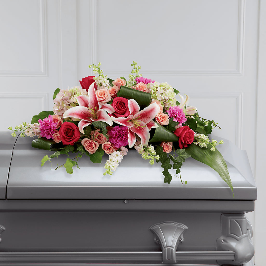 Splendid Grace Casket Spray – The Florist Ltd, Denton TX