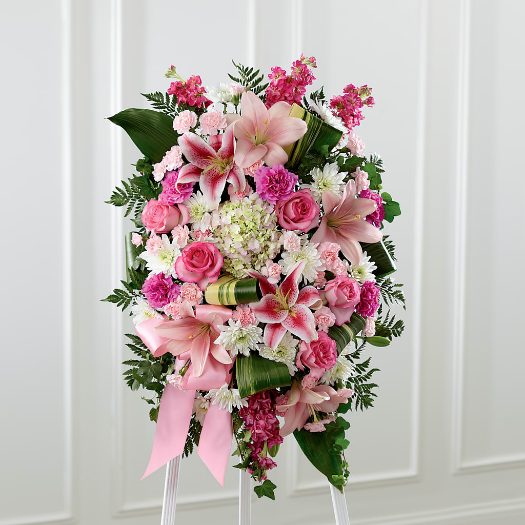 Comforting Standing Spray – The Florist Ltd, Denton TX