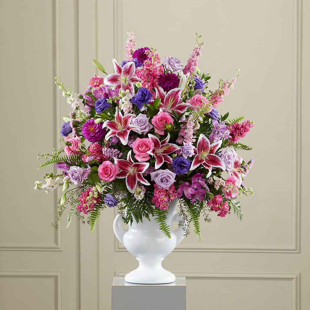 Peaceful Tribute Arrangement – The Florist Ltd, Denton TX