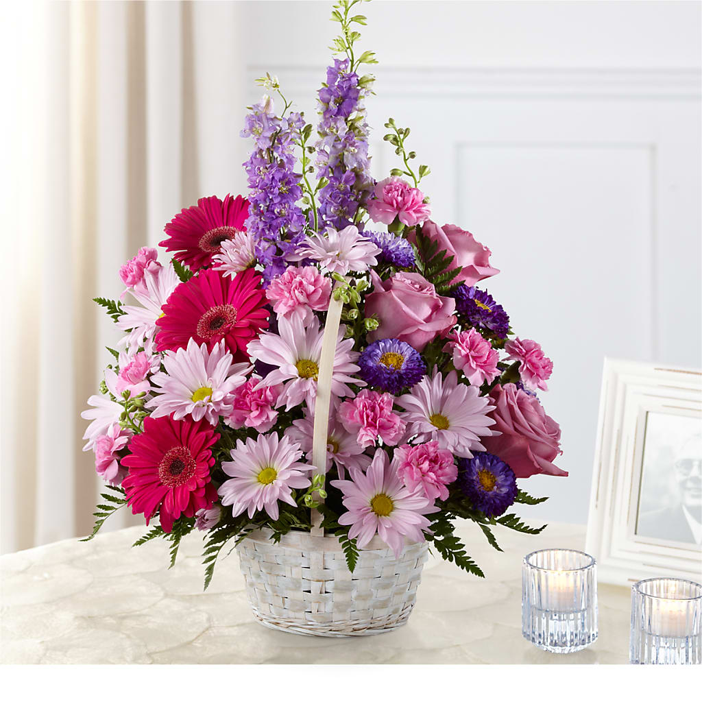 Pastel Peace Basket – The Florist Ltd, Denton TX