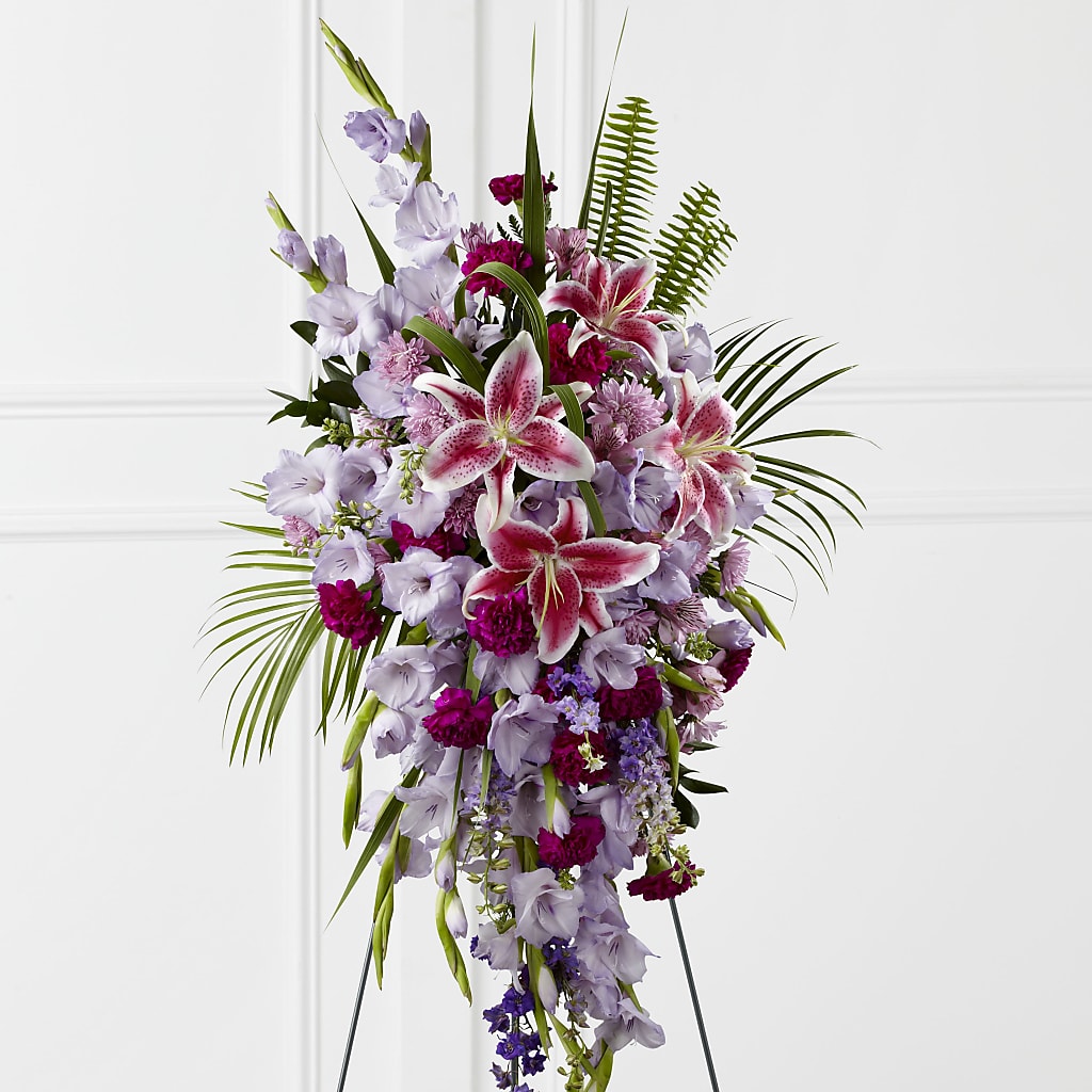 Tender Touch Standing Spray – The Florist Ltd, Denton TX