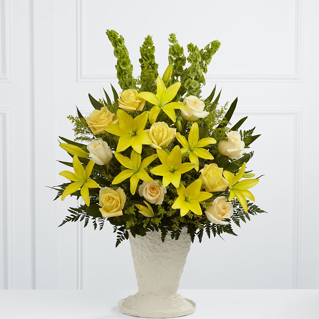 Golden Memories Arrangement – The Florist Ltd, Denton TX