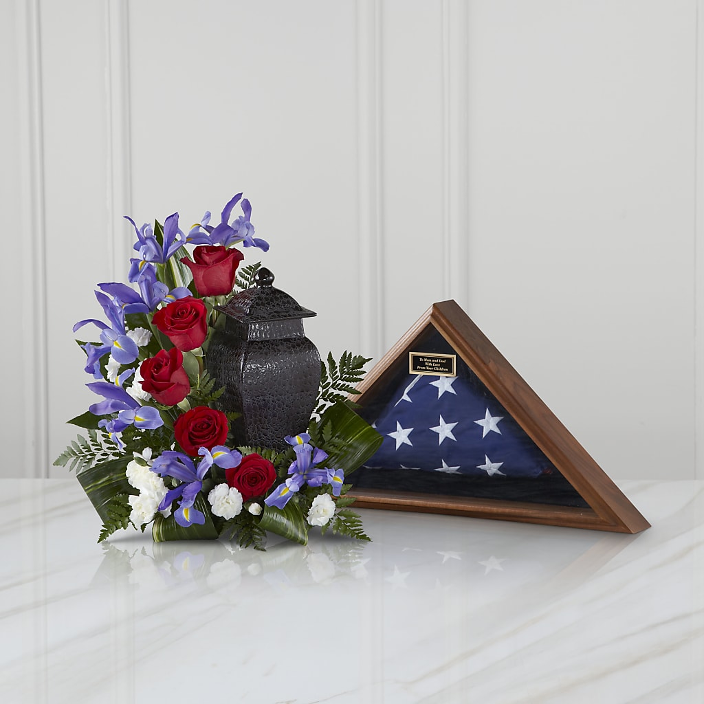 Patriotic Tribute Arrangement – The Florist Ltd, Denton TX