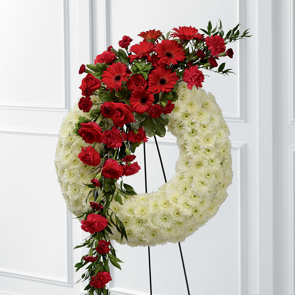 Graceful Tribute Wreath – The Florist Ltd, Denton TX