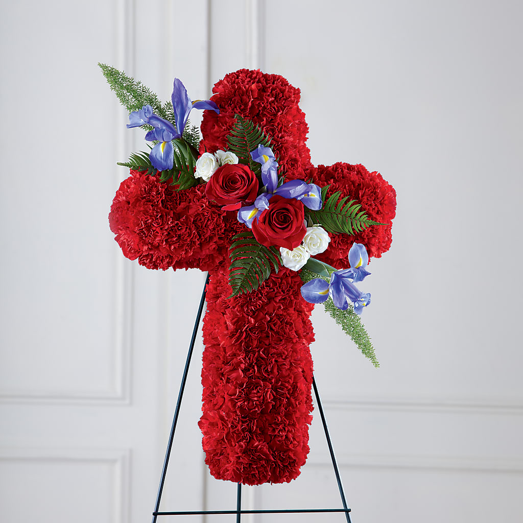 Faithful Hero Floral Cross – The Florist Ltd, Denton TX