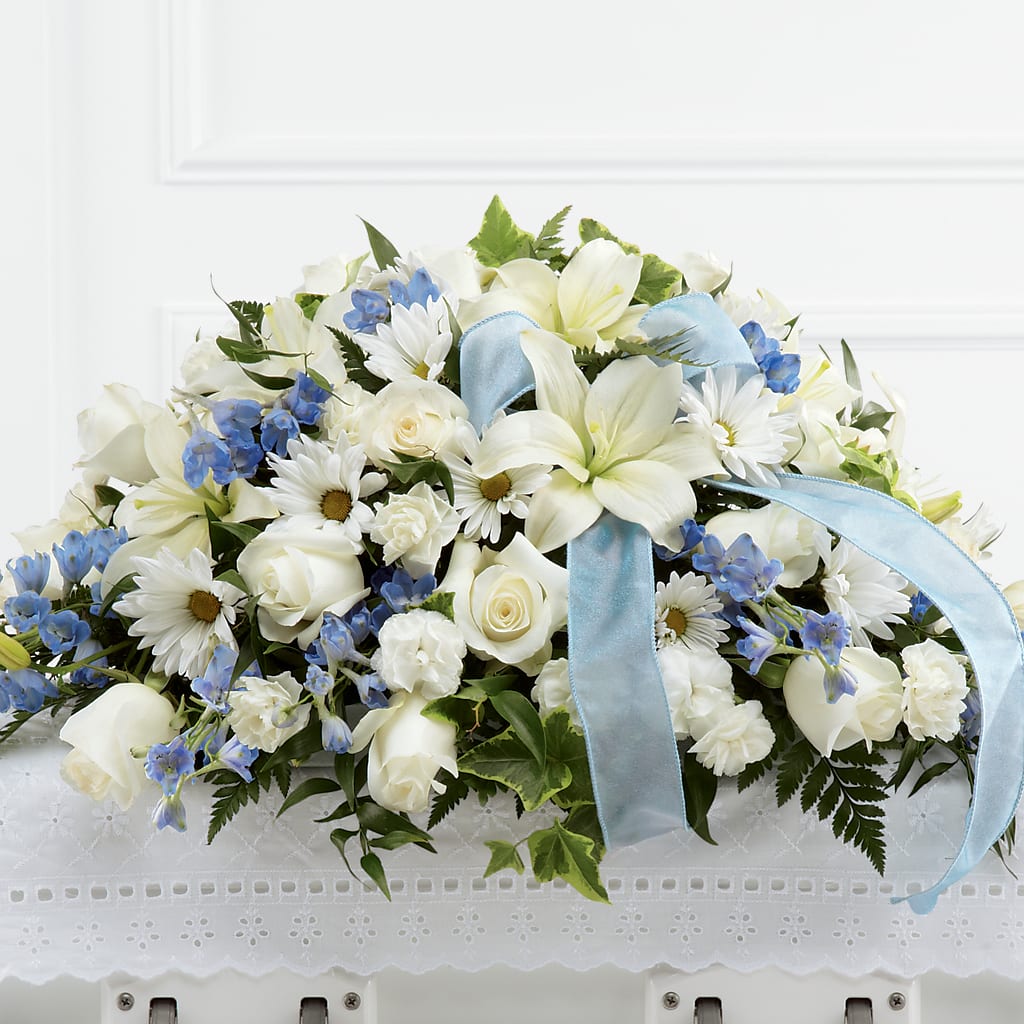 Tender Treasure Casket Spray – The Florist Ltd, Denton TX