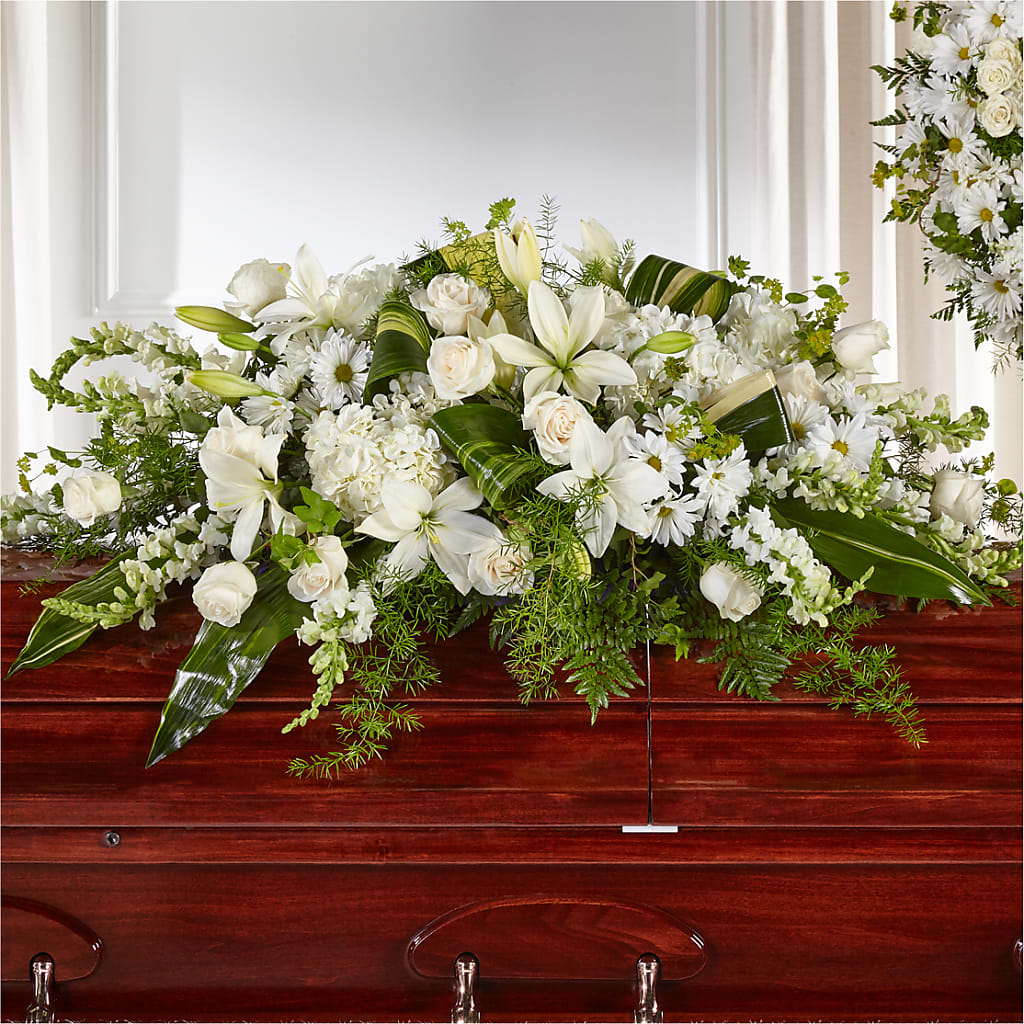 Abundance Casket Spray – The Florist Ltd, Denton TX