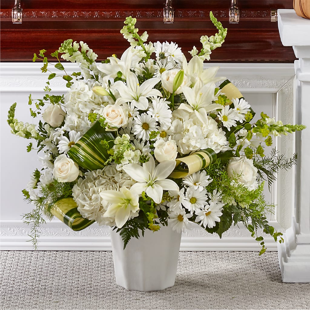 Thoughts of Tranquility Floor Basket – The Florist Ltd, Denton TX