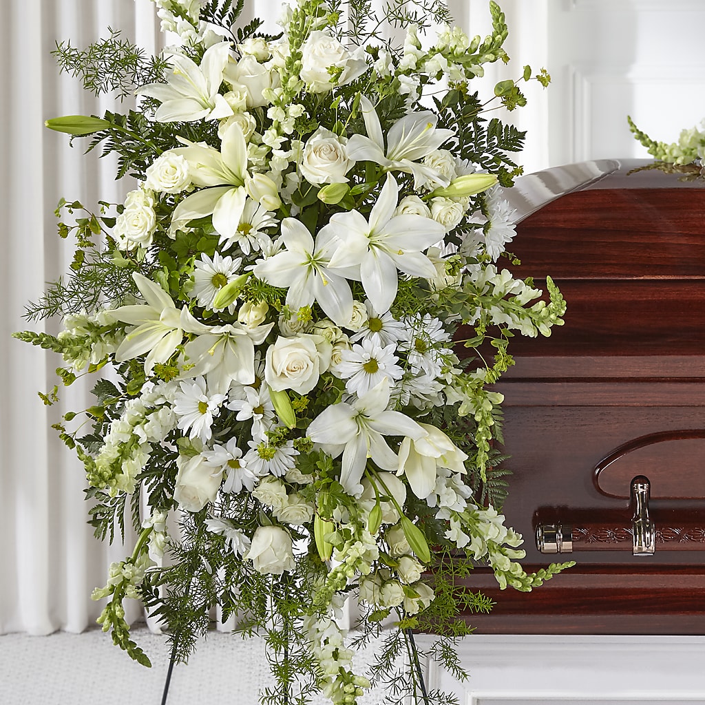 Loving Thoughts Standing Spray – The Florist Ltd, Denton TX