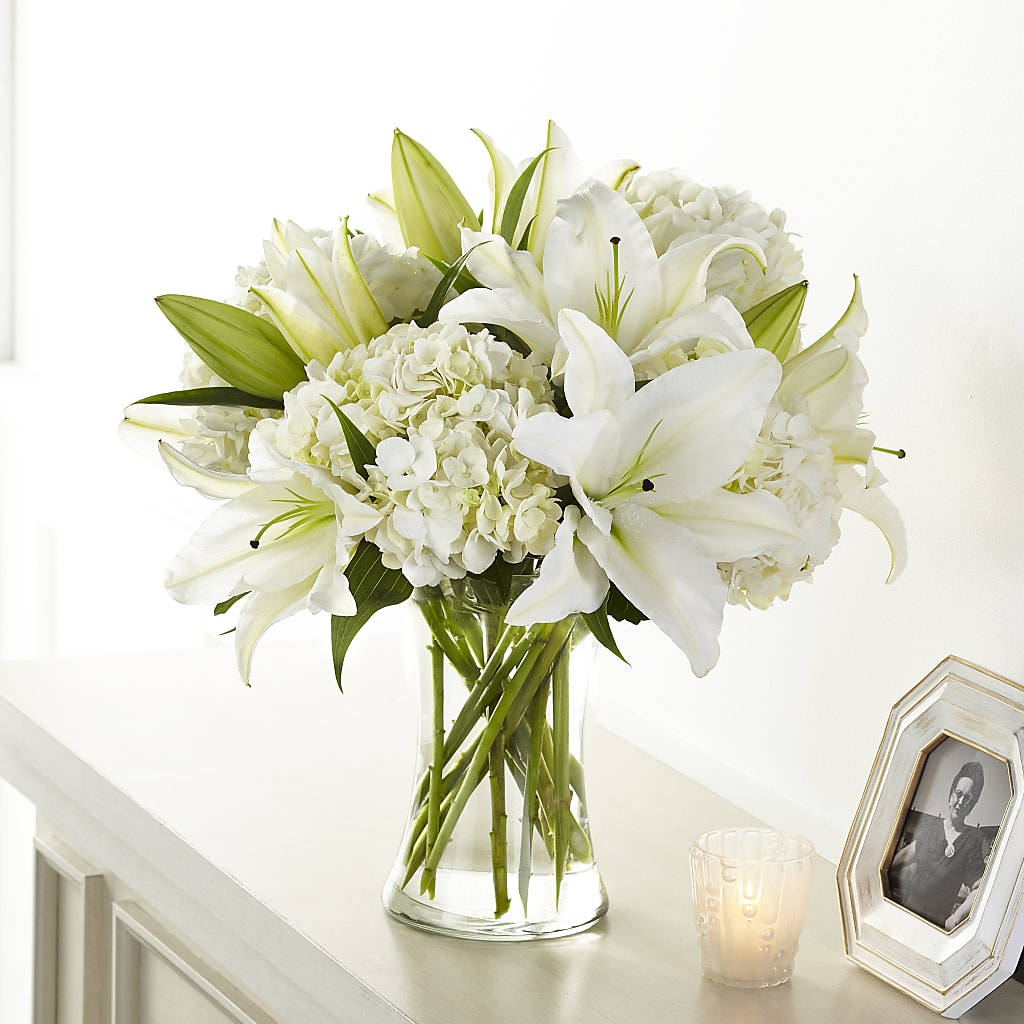 Compassionate Lily Bouquet – The Florist Ltd, Denton TX