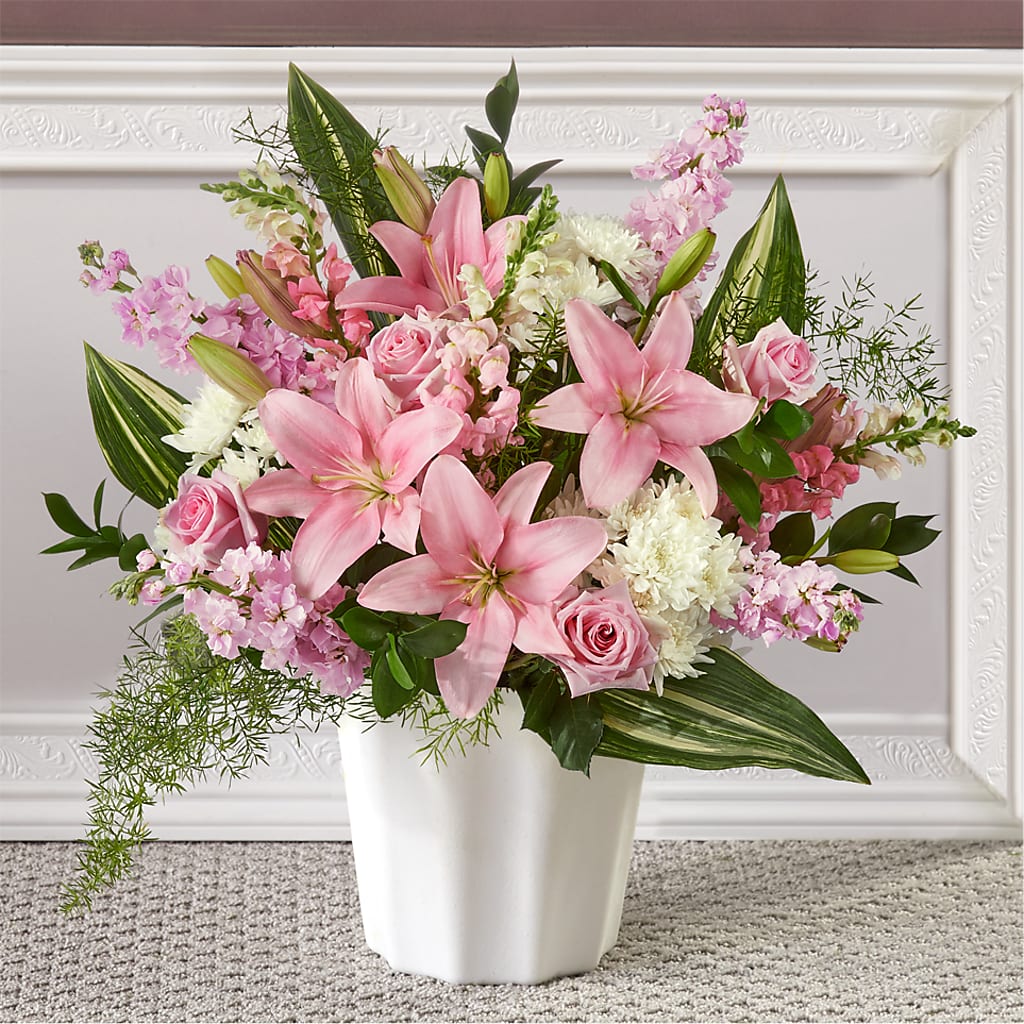 Simply Serene Floor Basket – The Florist Ltd, Denton TX