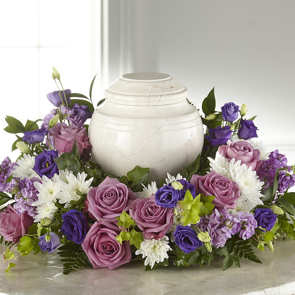 Blooming Sympathy Cremation Adornment – The Florist Ltd, Denton TX