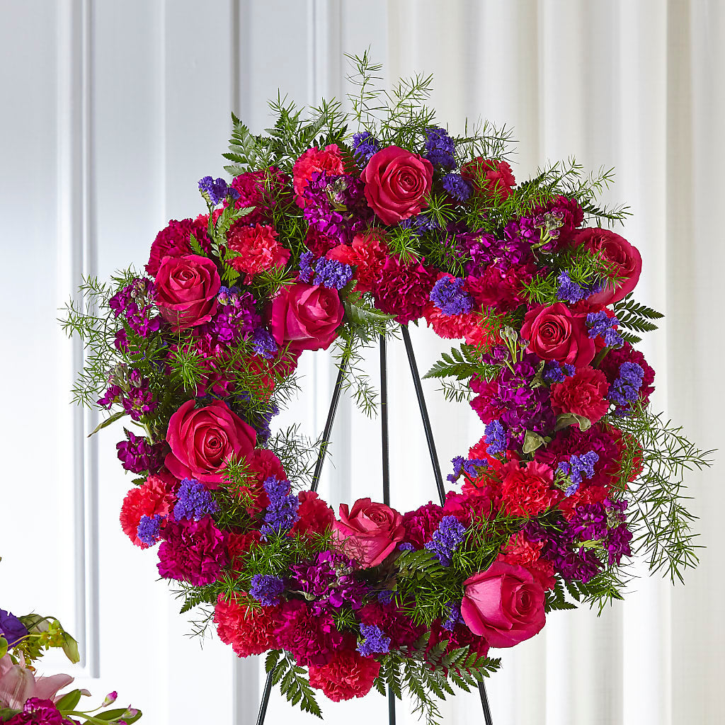 Calming Colors Wreath – The Florist Ltd, Denton TX