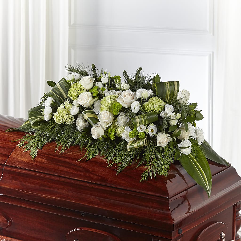 Hopeful Gesture Casket Spray – The Florist Ltd, Denton TX