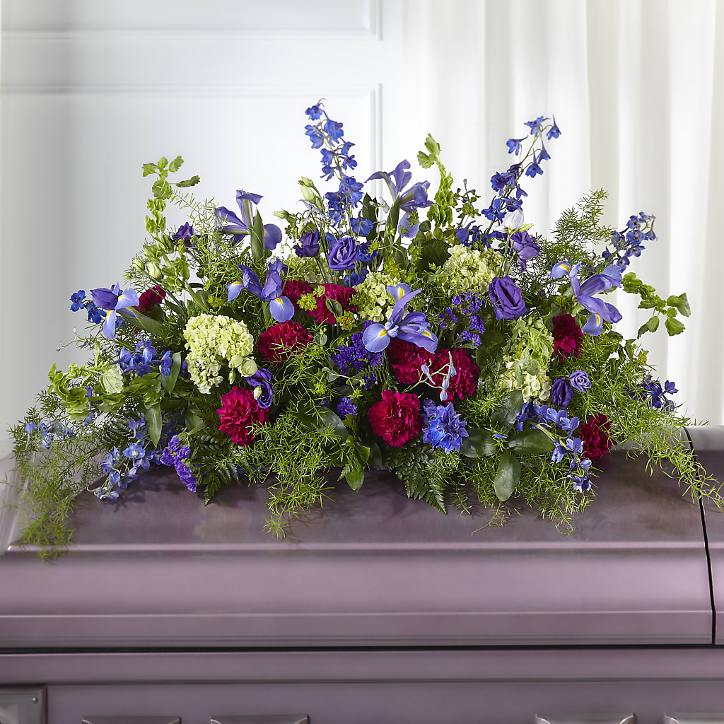 Always Treasured Casket Spray – The Florist Ltd, Denton TX