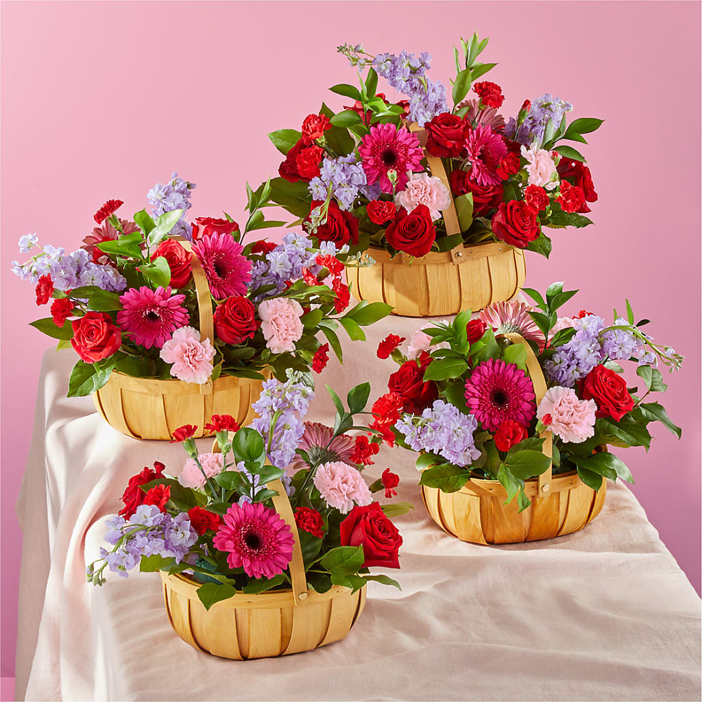 Pink Picnic Basket – The Florist Ltd, Denton TX