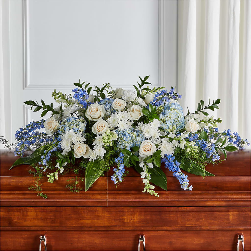 Timeless Essence Casket Spray – The Florist Ltd, Denton TX