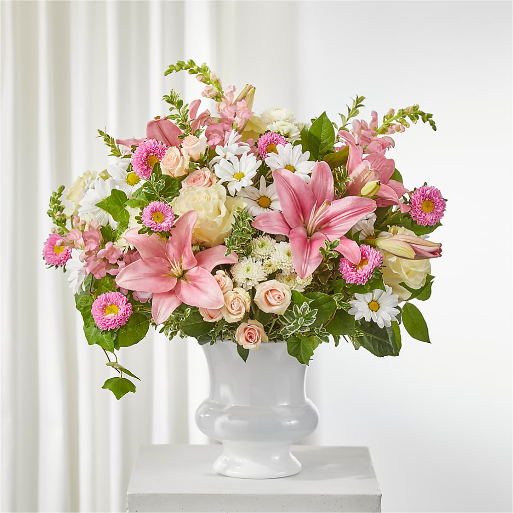 Empathetic Blooms Urn Arrangement – The Florist Ltd, Denton TX