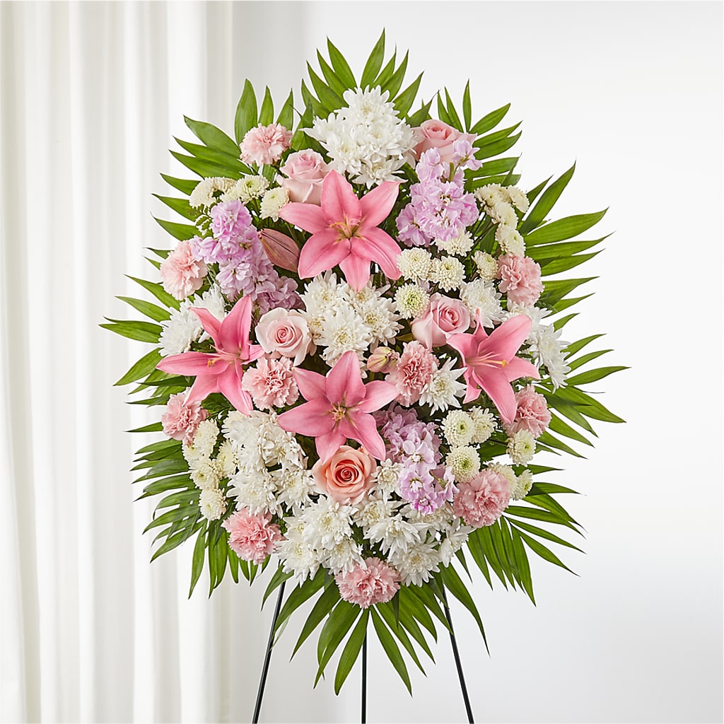 Offering Solace Standing Spray – The Florist Ltd, Denton TX