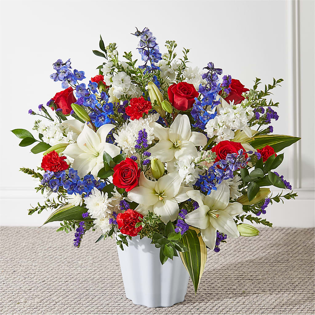 Consoled Floor Basket – The Florist Ltd, Denton TX