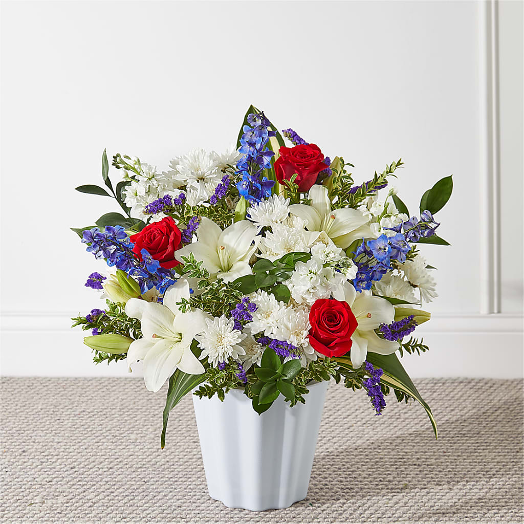 Consoled Floor Basket – The Florist Ltd, Denton TX