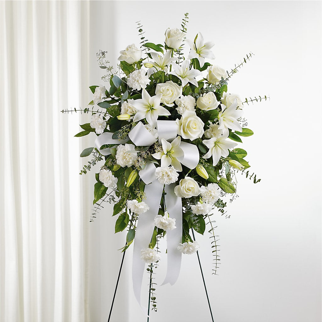 With Care Standing Spray – The Florist Ltd, Denton TX