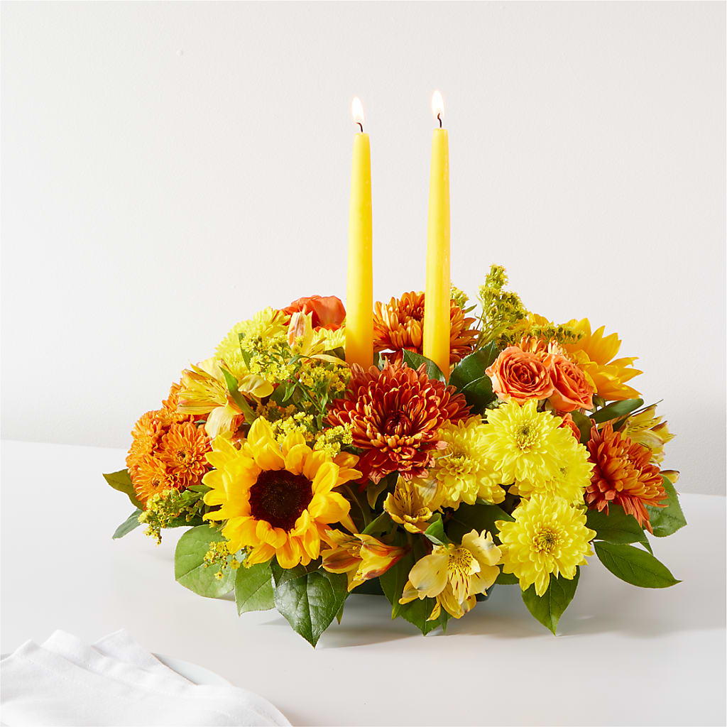 Autumn Harmony Centerpiece – The Florist Ltd, Denton TX