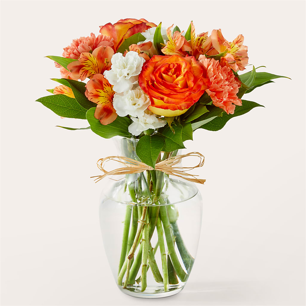 Apricot Glow Bouquet – The Florist Ltd, Denton TX