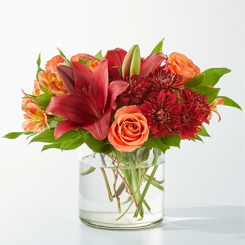 Crimson Leaves Bouquet – The Florist Ltd, Denton TX