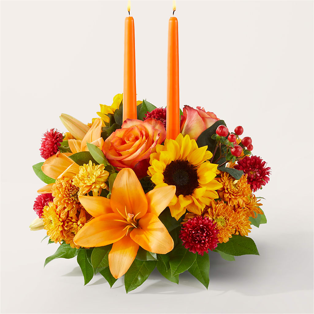Grateful Centerpiece – The Florist Ltd, Denton TX