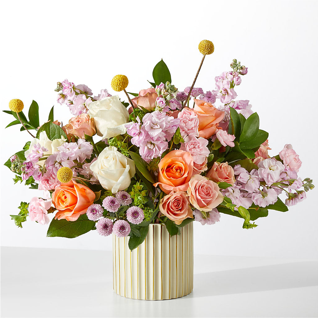 French Market Bouquet with Ivory Vase – The Florist Ltd, Denton TX
