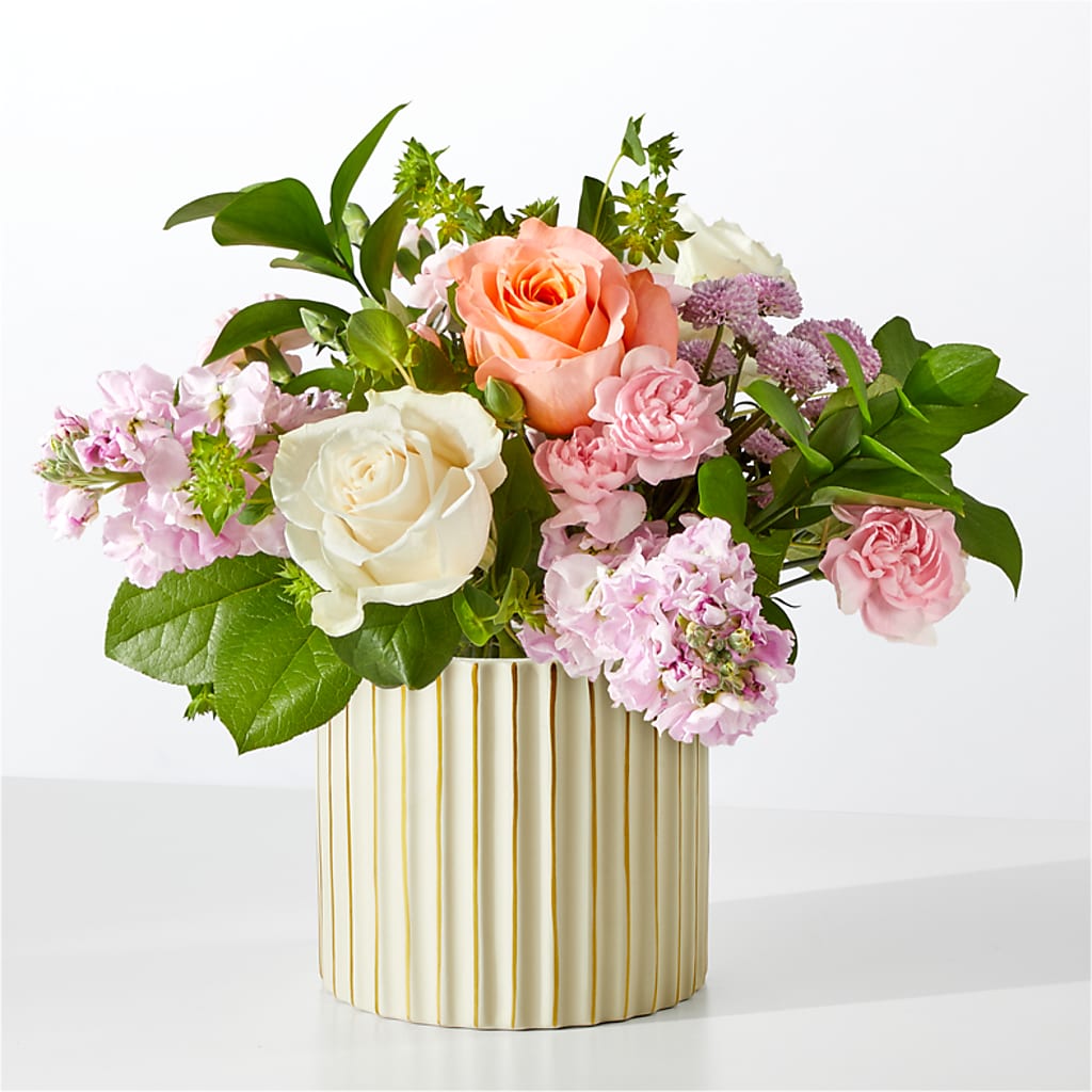 French Market Bouquet with Ivory Vase – The Florist Ltd, Denton TX