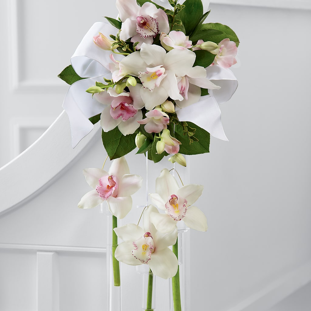Perfect Entrance Pew Arrangement – The Florist Ltd, Denton TX
