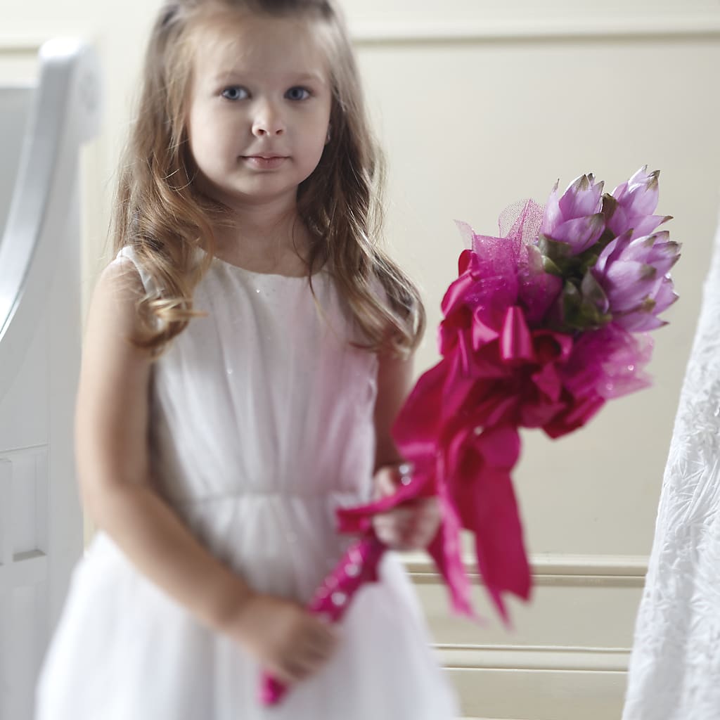 Sparkle Pink Flower Girl Bouquet – The Florist Ltd, Denton TX