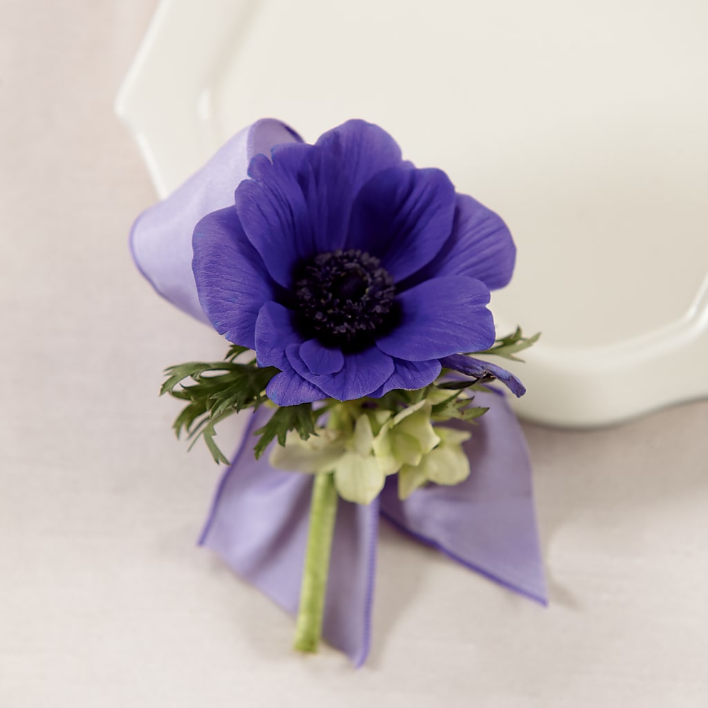 Purple Passion Boutonniere – The Florist Ltd, Denton TX