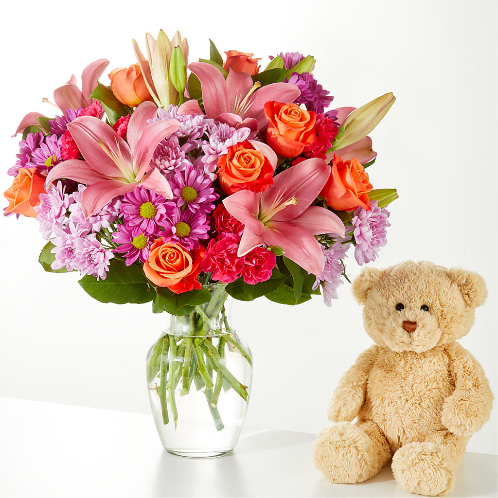 One and Only Bouquet and Bear Bundle –  The Florist Ltd, Denton TX