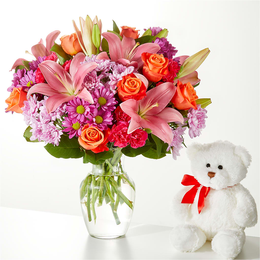 One and Only Bouquet and Bear Bundle –  The Florist Ltd, Denton TX