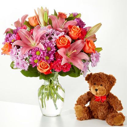 One and Only Bouquet and Bear Bundle –  The Florist Ltd, Denton TX
