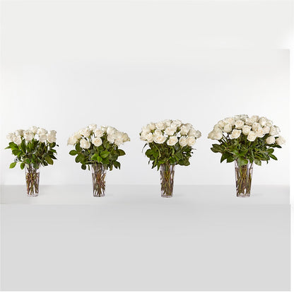 Long Stem White Rose Bouquet –  The Florist Ltd, Denton TX