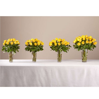 Long Stem Yellow Rose Bouquet –  The Florist Ltd, Denton TX